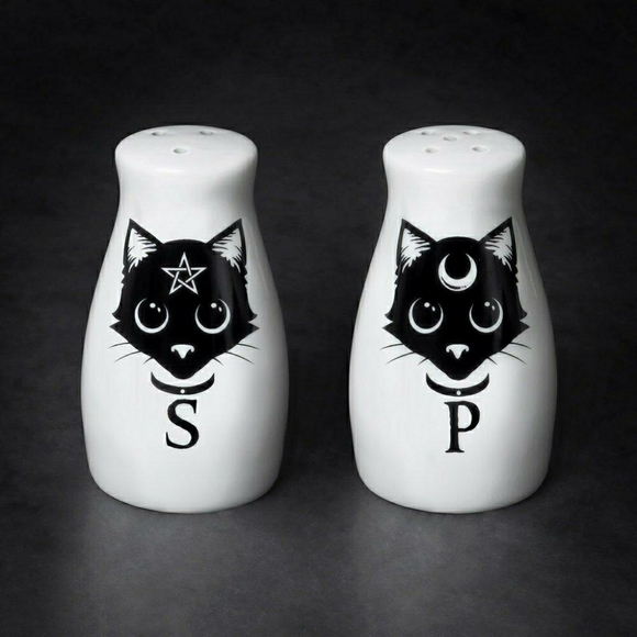Alchemy Of England Other - AOE Witch Kitty Salt & Pepper Shakers